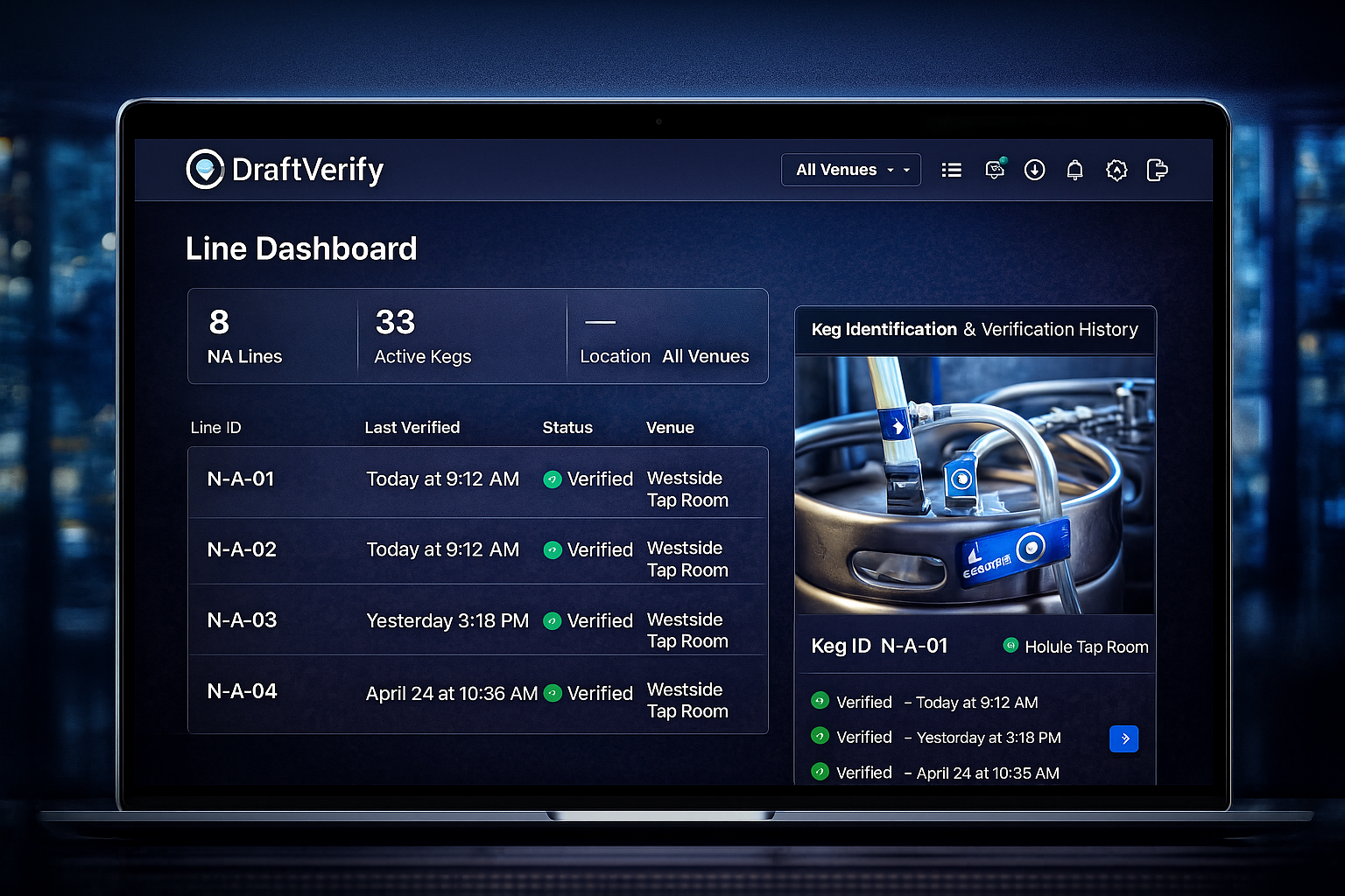 DraftVerify digital registry dashboard